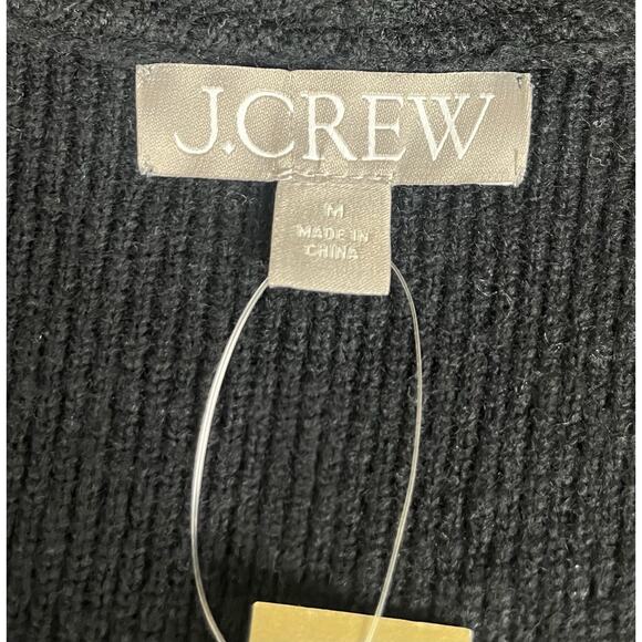J. Crew Juliette Collarless Open Front Cardigan Sweater Wool Size Medium NEW - Picture 7 of 10